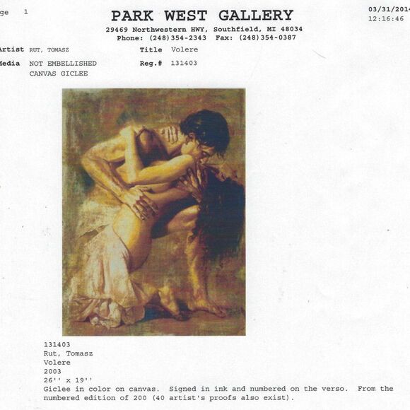 "Volere" by Tomasz Rut Giclee Framed - Picture 5 of 10